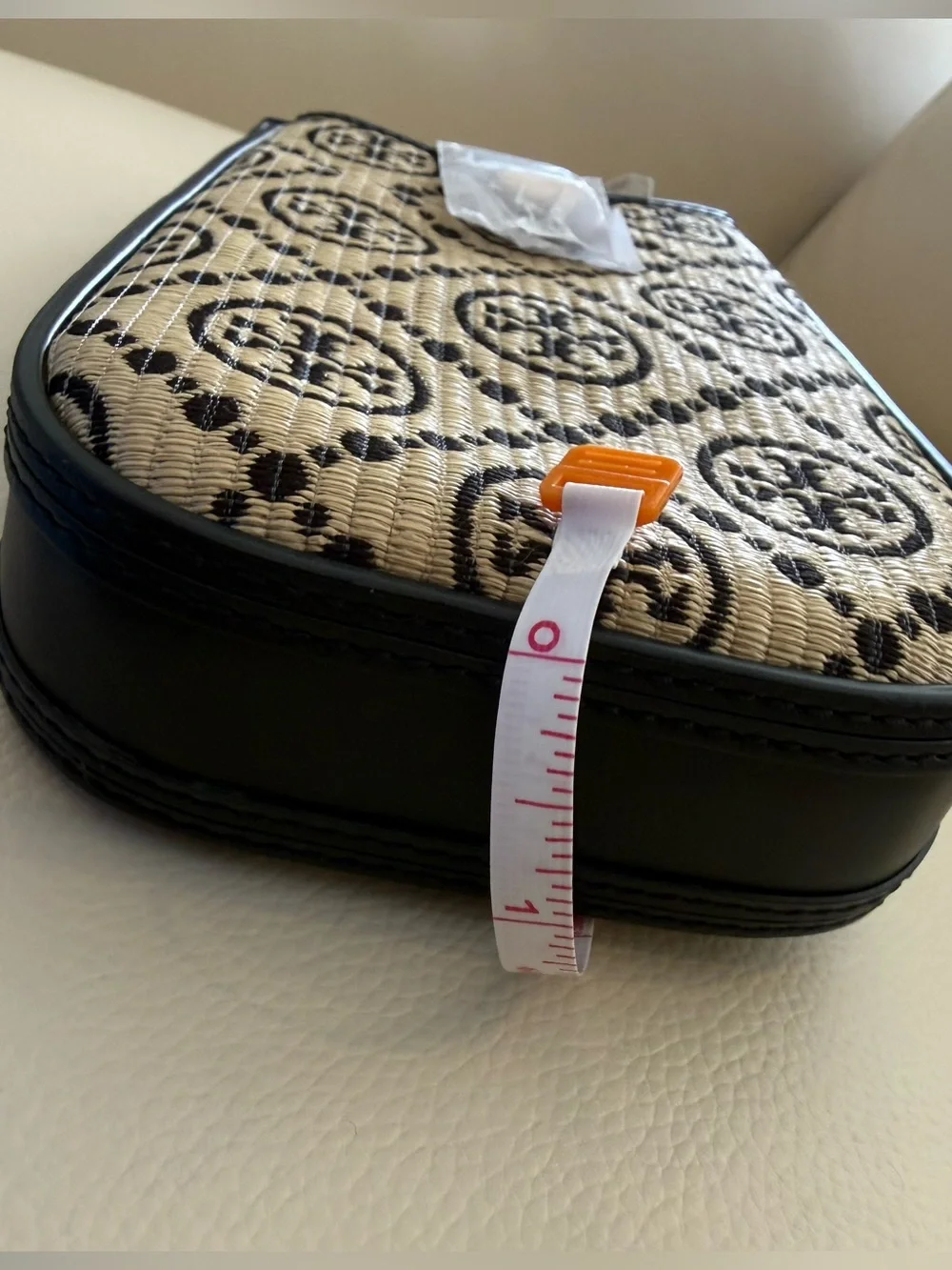 NWT T Monogram Raffia Phone crossbody